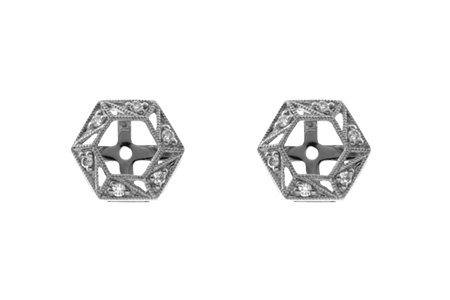 A000-17828: EARRING JACKETS .08 TW (FOR 0.50-1.00 CT TW STUDS)