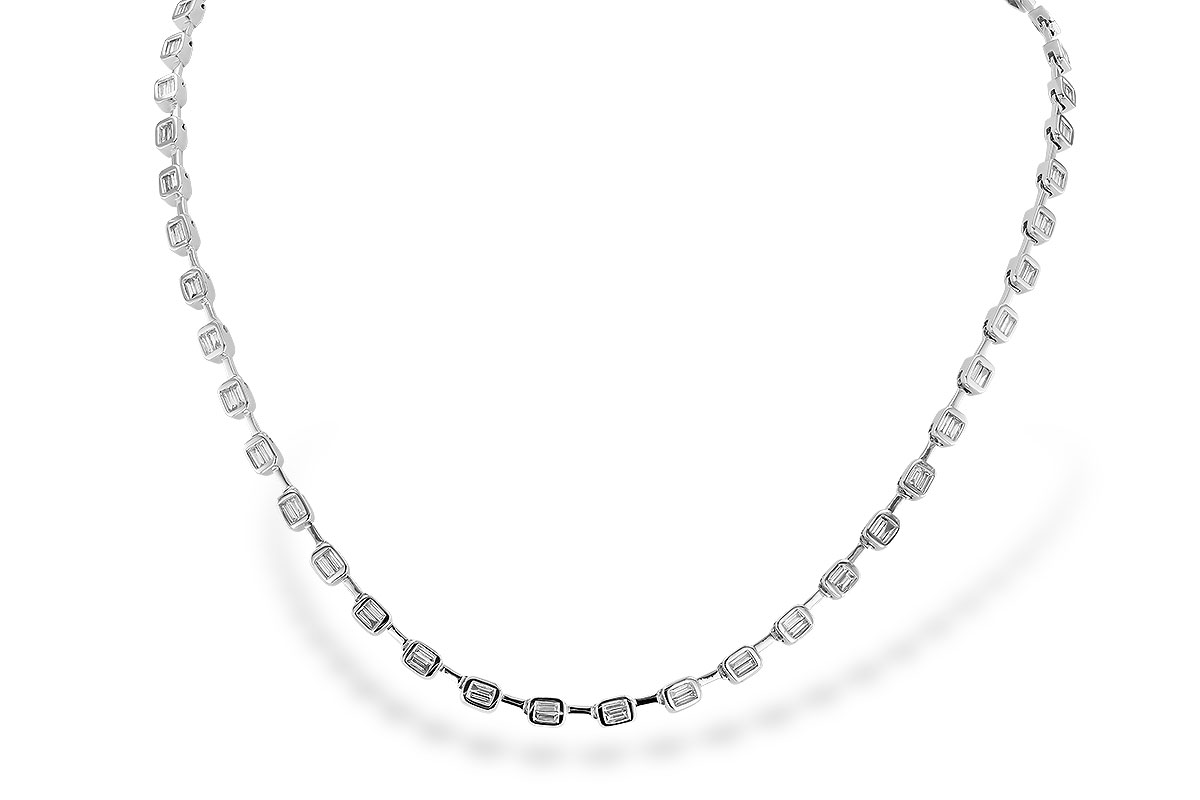 G273-77854: NECKLACE 2.05 TW BAGUETTES (17 INCHES)