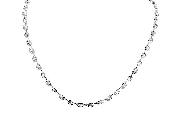G273-77854: NECKLACE 2.05 TW BAGUETTES (17 INCHES)