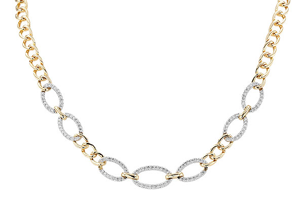 H273-75127: NECKLACE 1.12 TW (17")(INCLUDES BAR LINKS)