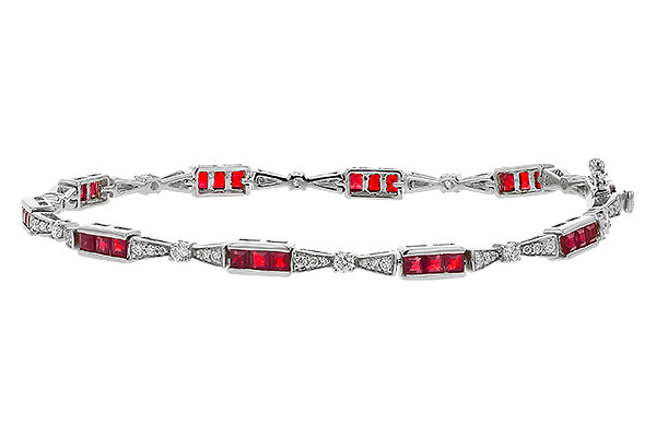 A274-69673: BRACELET 2.05 RUBY 2.70 TGW (7")