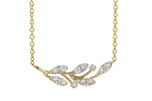 B274-66909: NECKLACE .32 TW (18")
