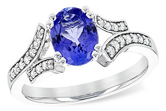 C190-16082: LDS RG 1.15 TANZANITE 1.30 TGW