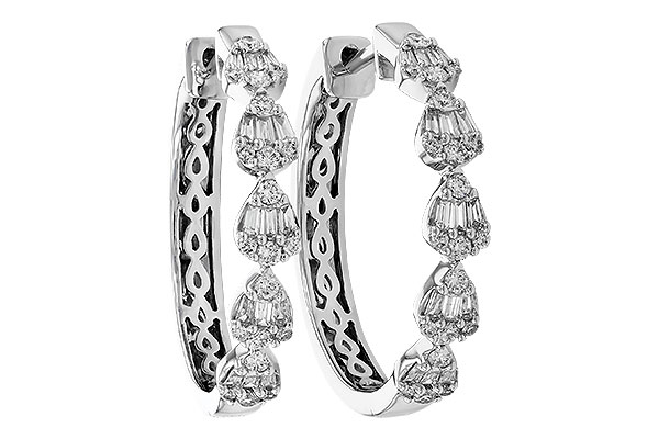 C273-79682: EARRINGS .20 BAG .47 TW