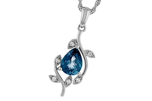 C274-67873: NECK 1.20 LONDON BLUE TOPAZ 1.25 TGW (8x6MM LBT)