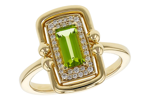 C274-72373: LDS RG .72 PERIDOT .84 TGW (8x4MM PER)