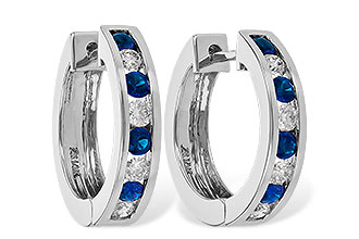 D001-03273: EARRINGS .59 SAPP 1.02 TGW