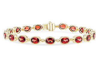 D273-75146: BRACELET 9.22 TW GARNET 9.26 TGW