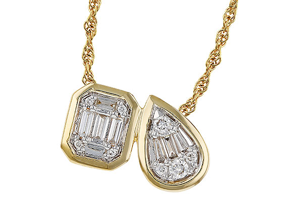 D274-71509: NECKLACE .17 BAG .25 TW