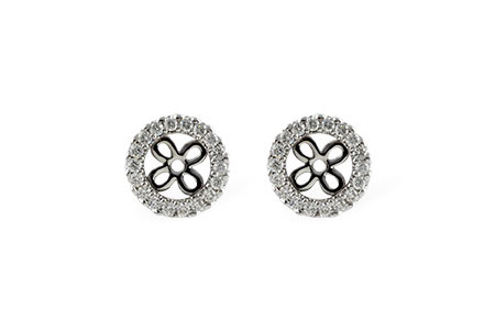E187-40555: EARRING JACKETS .24 TW (FOR 0.75-1.00 CT TW STUDS)