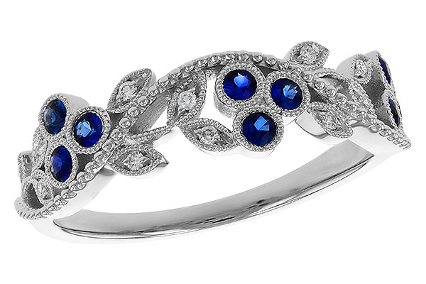 E274-72364: LDS WED RG .23 SAPPHIRE .29 TGW