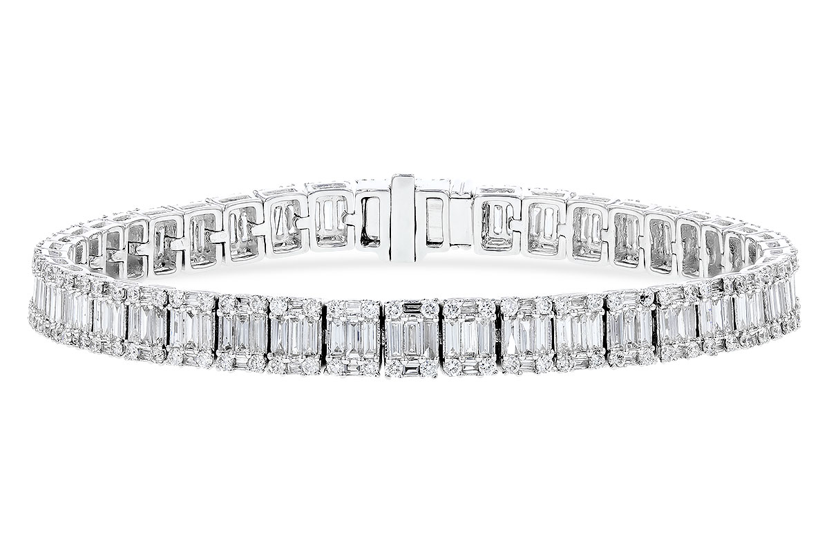 F273-75145: BRACELET 2.72 TW BAGUETTES 4.10 TW