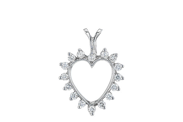 L006-48800: HEART PENDANT .23 TW